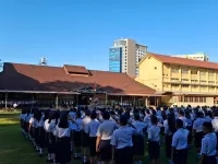 BUDAYA 5S DAN HARI PERTAMA MASUK SEKOLAH  DI SMP FRATER MAKASSAR