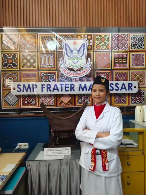 Odelia Chanda Clairine, Danton Paskib 2026 SMP Frater Makassar: Disiplin, Berani, dan Siap Menjadi Penerus